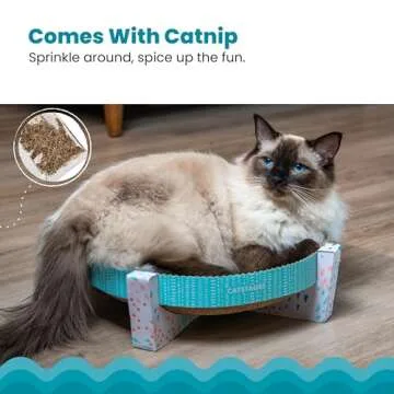 Catstages Scratch, Snuggle & Rest Corrugated Cat Scratcher With Catnip (packaging may vary)