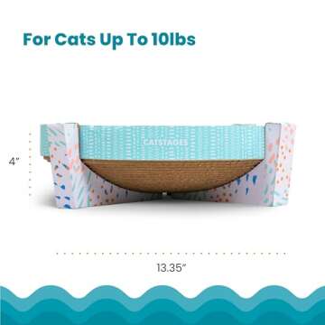 Catstages Scratch, Snuggle & Rest Corrugated Cat Scratcher With Catnip (packaging may vary)