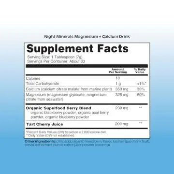 Wholier Night Minerals: Calming Sleep Drink with Magnesium