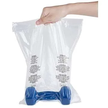 PaknSeal Clear 11x14 Self Seal Poly Bags, Suffocation Warning (100 Count)