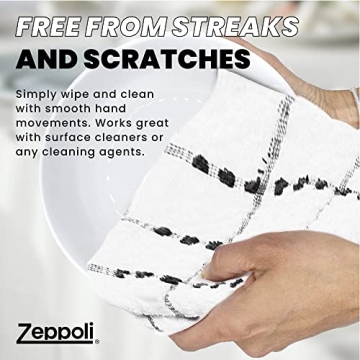 Zeppoli Classic Kitchen Towels - 12 Pack of Absorbent Essentials