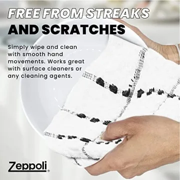 Zeppoli Classic Kitchen Towels - 12 Pack of Absorbent Essentials