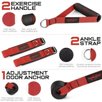 WALITO 150LBS Resistance Bands Set for Home Workouts