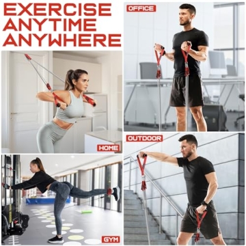 WALITO 150LBS Resistance Bands Set for Home Workouts