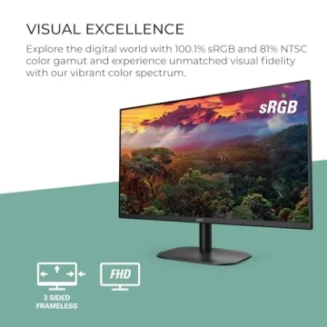 AOC 24B2H2 24” Frameless Monitor - FHD, 100Hz, HDMI