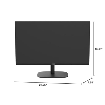 AOC 24B2H2 24” Frameless Monitor - FHD, 100Hz, HDMI