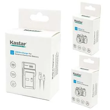 Kastar Battery (X2) & LCD Slim USB Charger for Sony NP-BN1 NPBN1 BC-CSN and Cyber-Shot DSC-QX10 QX30 QX100 DSC-TF1 DSC-TX10 TX20 TX30 DSC-W530 DSC-W570 DSC-W650 DSC-W800 DSC-W830 Digital Camera +More