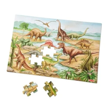 Melissa & Doug Dinosaurs Puzzle - 48 Thick Pieces, FSC Certified