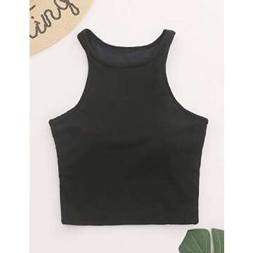 AngiMelo Workout Tops for Women Longline Sports Bras Racerback Ribbed Tank Top with Built in Bra Yoga Crop Athletic