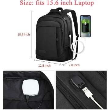 Monsdle Water Resistant Laptop Backpack for Students