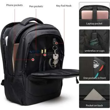 Monsdle Water Resistant Laptop Backpack for Students
