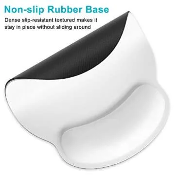 Comfortable Ergonomic Mouse Pad with Wrist Support for All