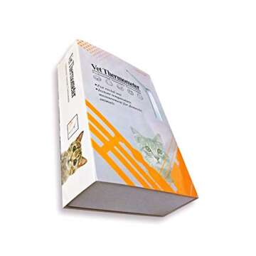 AURYNNS Pet Thermometer Dog Thermometer, Fast Digital Veterinary Thermometer, Pet Thermometer for Dogs, Cats, Horse,Cattle, Pigs,Birds, Sheep.(Battery Included)