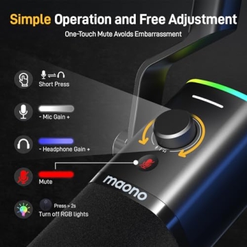 Dynamic USB/XLR Gaming Microphone with Software