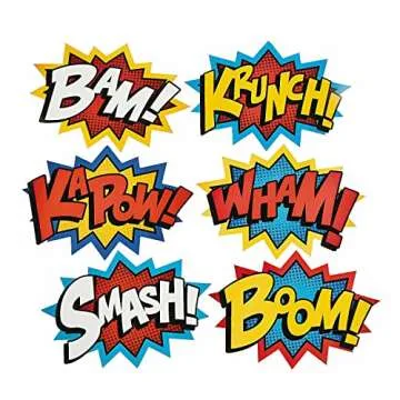 Fun Express Superhero Word Cutouts for All Occasions