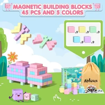 45PCS Magnetic Blocks - Creative Building Toy for Kids