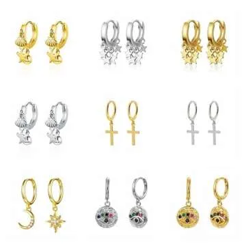 Cute Animal Elephant Dangle 925 Sterling Silver Earrings