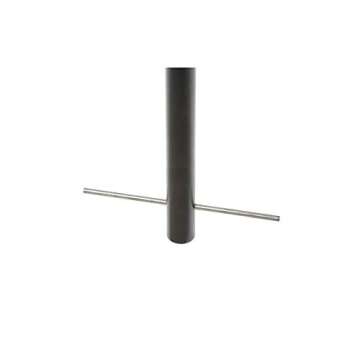 Global Industrial Wave Bike Rack, Black, Below Ground Mount, 5-Bike Capacity