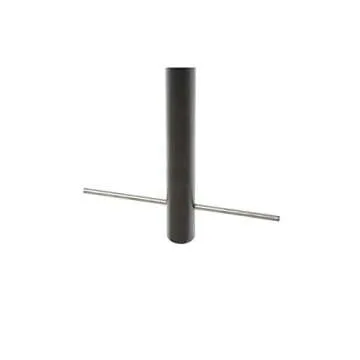 Global Industrial Wave Bike Rack, Black, Below Ground Mount, 5-Bike Capacity