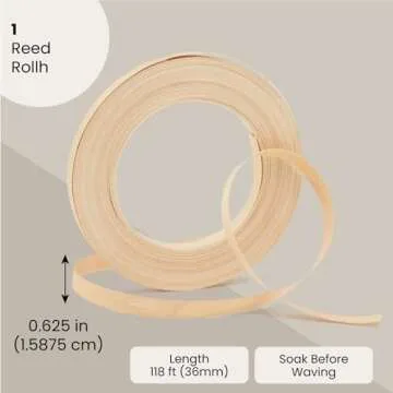 Thin Flat Reed Coil for Wicker Basket Weaving Supplies