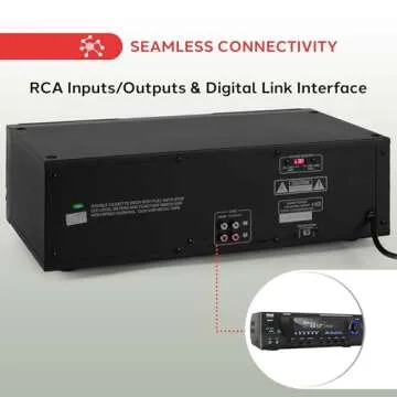 PyleUsa Dual Cassette Tape Deck Multimedia Player