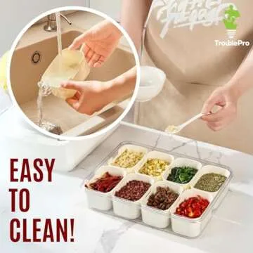 TroublePro Snackle Box with Lid & Handle for Freshness