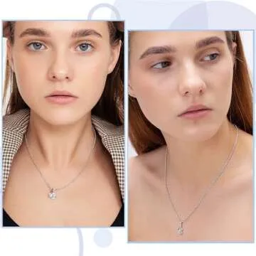 10 PCS Necklace Chains, Stainless Steel Cable Chain Necklace Silver Plated Bulk Necklace Extender for Jewelry Making DIY Supplies, 17.7 Inches (10)