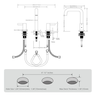 RKF Brushed Gold Bathroom Faucet with Drain for Sink