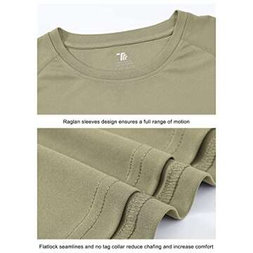 TBMPOY Men's UPF 50+ Sun Protection Hiking Shirt