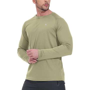 TBMPOY Men's UPF 50+ Sun Protection Hiking Shirt