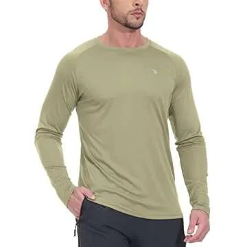 TBMPOY Men's UPF 50+ Sun Protection Hiking Shirt
