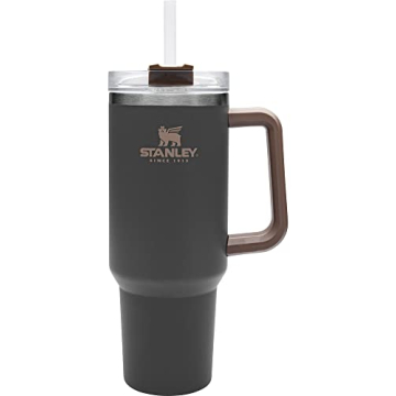 STANLEY Big Grip Travel Quencher Coal Insulated Water Bottle