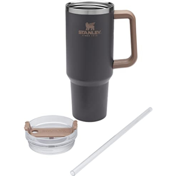 STANLEY Big Grip Travel Quencher Coal Insulated Water Bottle