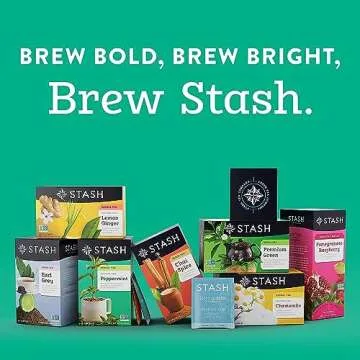 Stash Tea Fruity Herbal Tea 6 Flavor Tea Sampler, 6 boxes With 18-20 Tea Bags Each