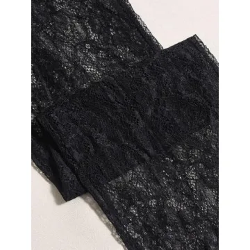 Sexy Lace 2-Piece Set Women Halter Top Low Rise Pants