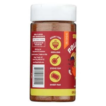 Riega Street Taco Grill Seasoning, Pollo Rojo - 6.25 oz Pack of Flavorful Seasonings
