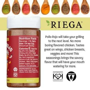 Riega Street Taco Grill Seasoning, Pollo Rojo, 6.25 oz Pack