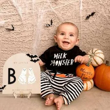 My Little Boo Halloween Keepsake Art Sign for Kids