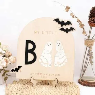 My Little Boo Halloween Keepsake Art Sign for Kids