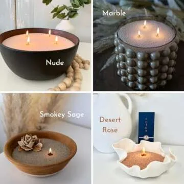 Foton Pearled Candle: Eco-Friendly & Long Lasting