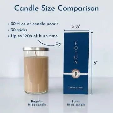Foton Pearled Candle: Eco-Friendly & Long Lasting