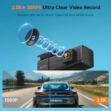 Dash Cam 2.5K WiFi - E-YEEGER Mini Dashcam with G-Sensor, Night Vision