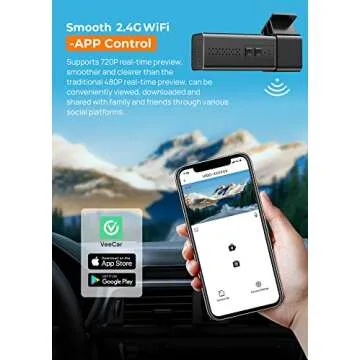 E-YEEGER 2.5K WiFi Dash Cam - Complete Vehicle Security