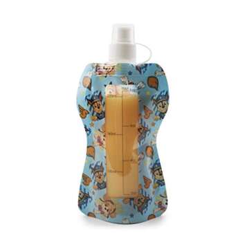 Baby Brezza 4 Piece Paw Patrol Reusable Drink Pouches, Blue