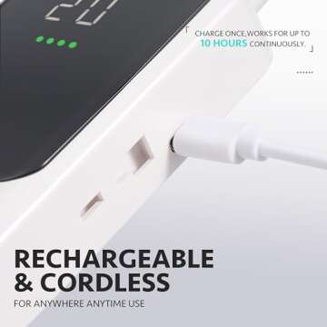 GAOY Rechargeable Cordless Nail Drill for Beginners, Electric Nail File with 12 Drill Bits and Sanding Band Set for Acrylic and Gel, White