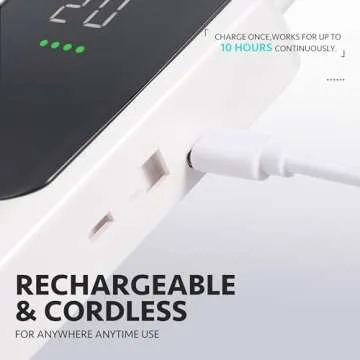 GAOY Rechargeable Cordless Nail Drill for Beginners, Electric Nail File with 12 Drill Bits and Sanding Band Set for Acrylic and Gel, White