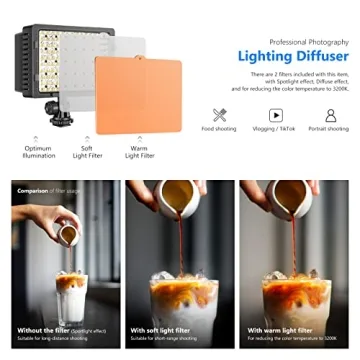 NEEWER 160 LED Dimmable Light for Cameras and Camcorders