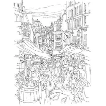 Paris: A Coloring Book