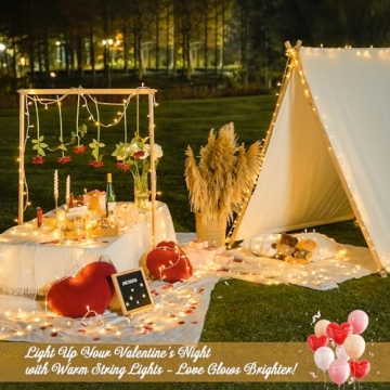 JMEXSUSS 200 LED Christmas Lights Indoor Outdoor, Connectable Warm White Christmas Tree Lights Clear Wire, 66 Ft Twinkle Fairy String Lights Plug in for Bedroom Wedding Christmas Tree Decorations