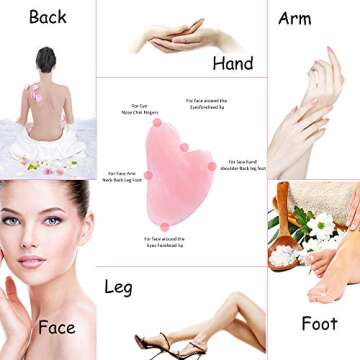 Natural Jade Roller Set for Face and Body Relaxation